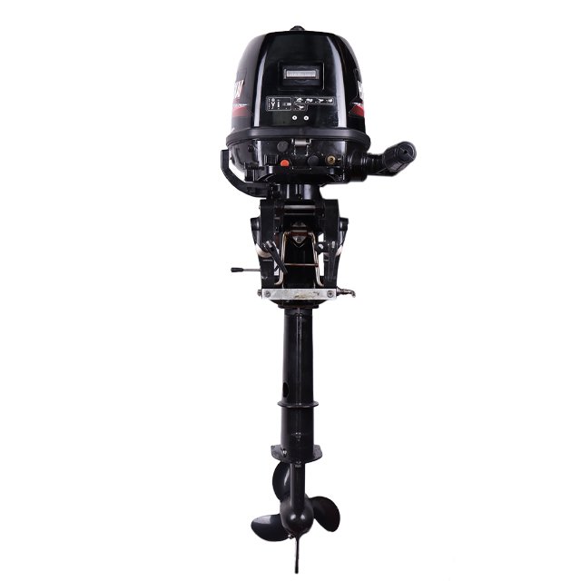 HANGKAI 9.9hp Long Shaft 2 Stroke Outboard Motor Gasoline Fuel Inflatable Fishing Boat Engine with Water Cooling CDI System