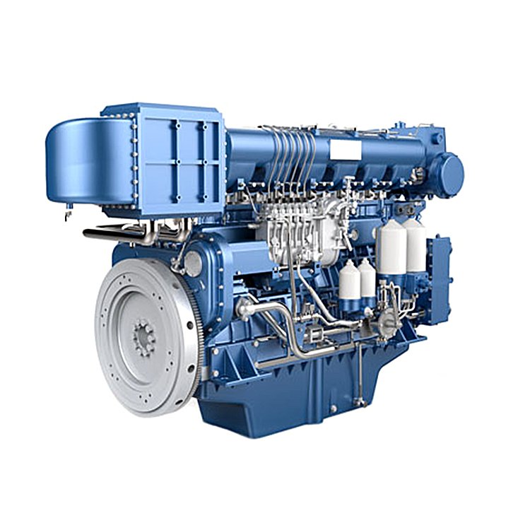 Weichai WHM6160 Marine diesel Engine 300HP to 756HP Boat Engine for Fishing Boat / Cargo Ship / Sand Pump