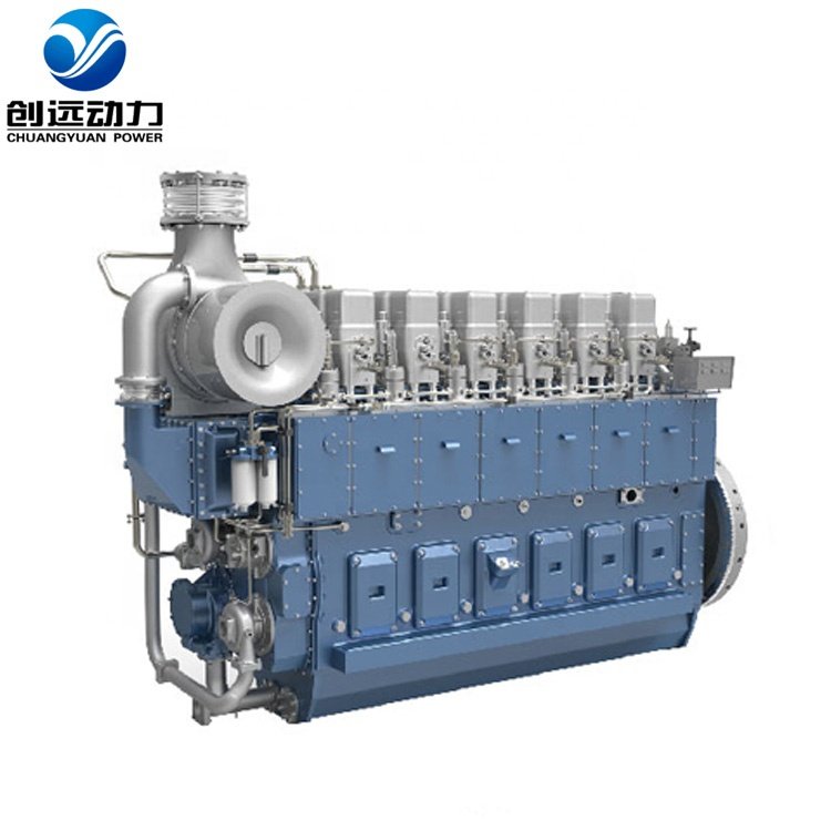 CW6200 WEICHAI Power 6 Cylinder 4 Stroke High Speed China Fishing Boat Marine diesel Engine