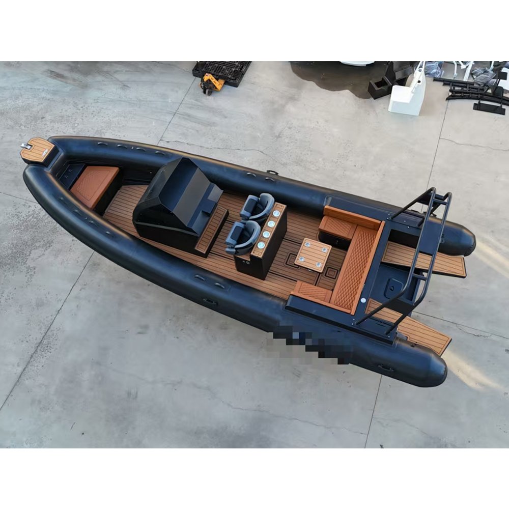 CNWAGNER High Quality Catamaran Style Fiberglass Sport Yacht Inflatable Fishing Boat with Outboard Engine Direct Supplier China
