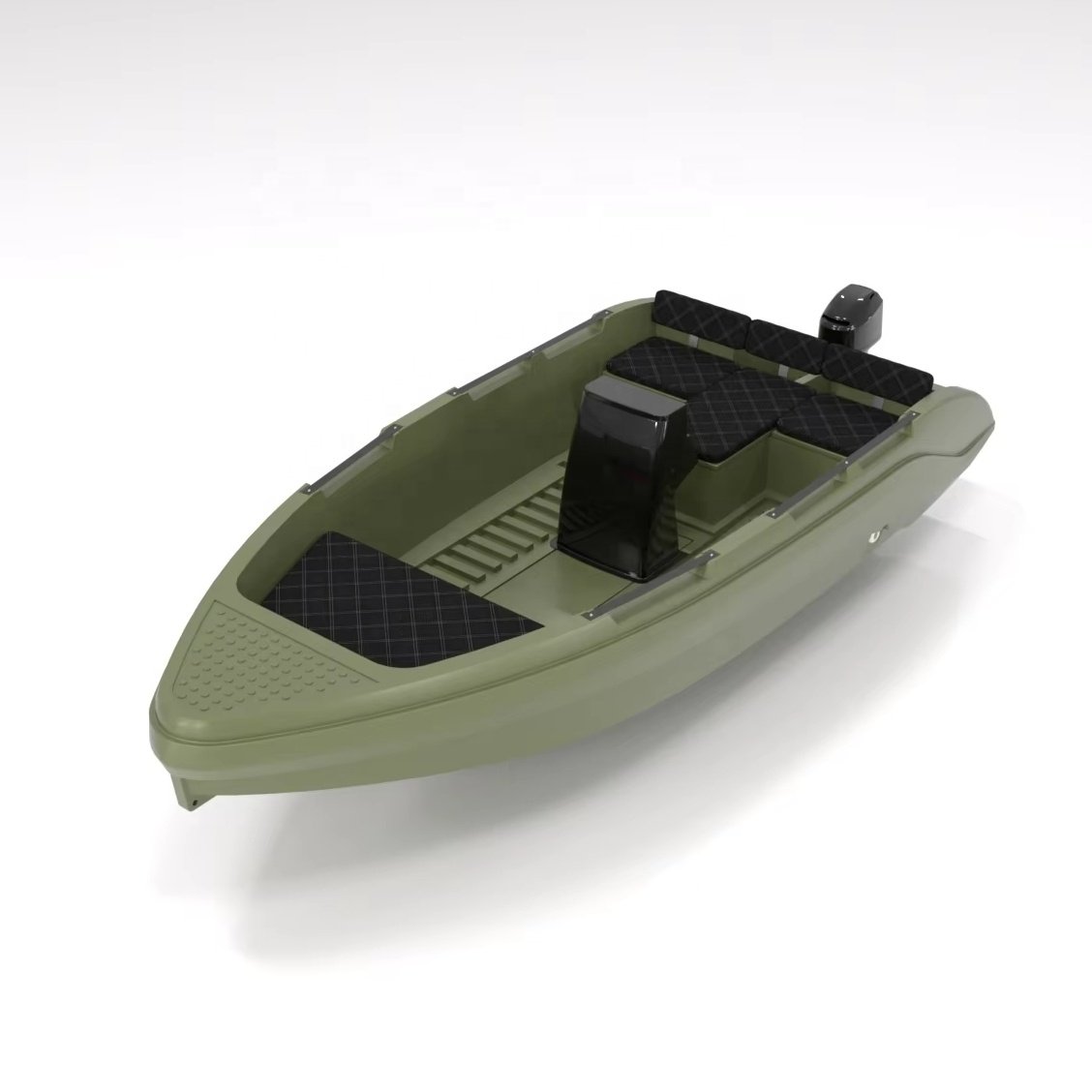 Eco-Friendly 4.5M/4.9M HDPE Marine-Grade Rescue Craft Custom Colors Rotomolded Fishing Boat Sustainable Yacht