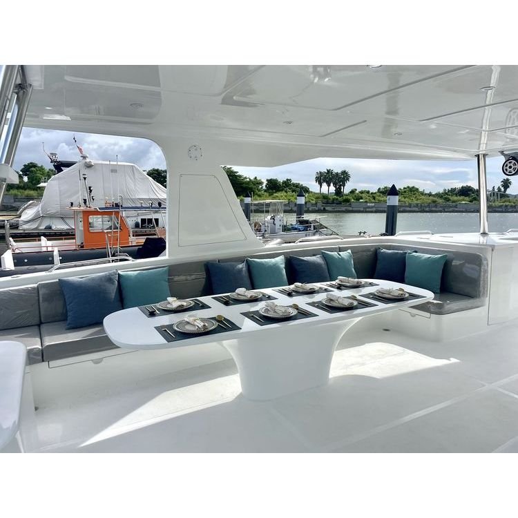 Manufacturer Luxury Yacht Modern Speed Power Boat Pontoon Catamaran Inboard Engine Aluminum Hull for Fishing