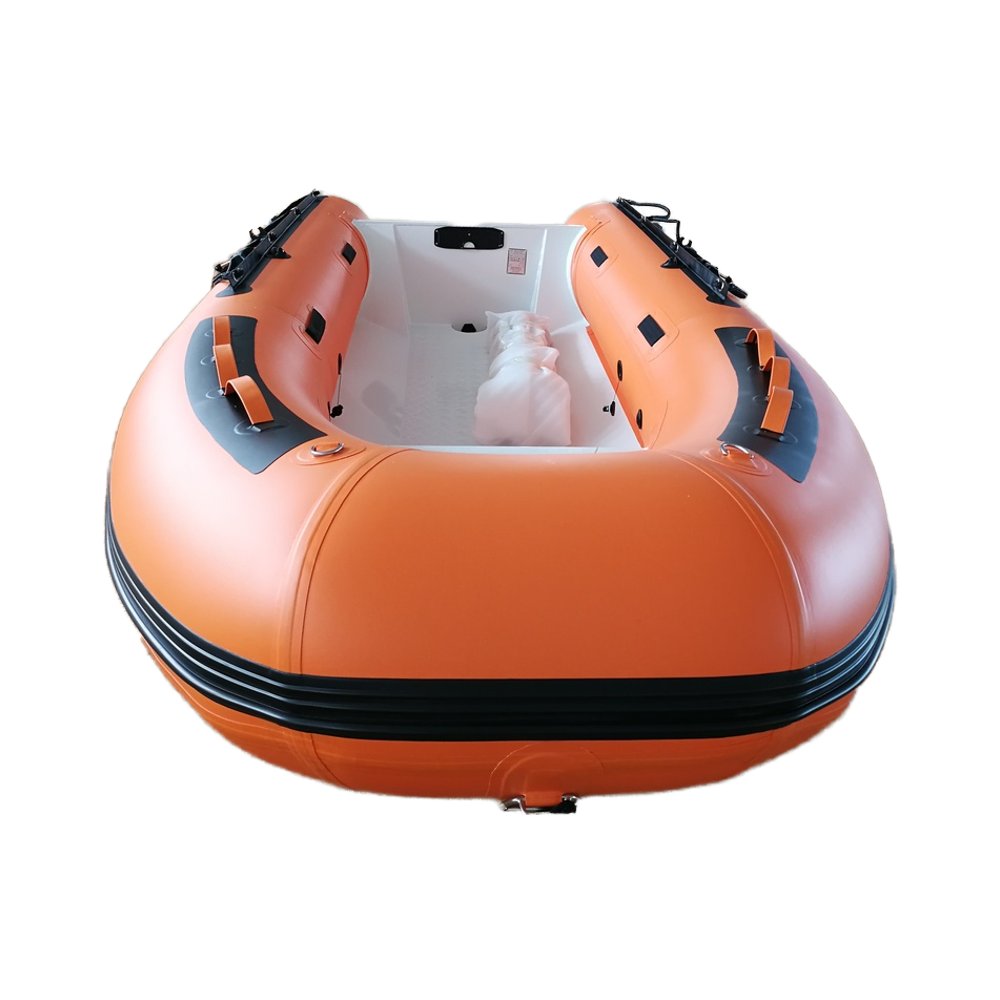 High Quality Outboard Motor Inflatable Fishing Boat New Aluminium Hull PVC Hypalon Material Lake River Rowing Sports