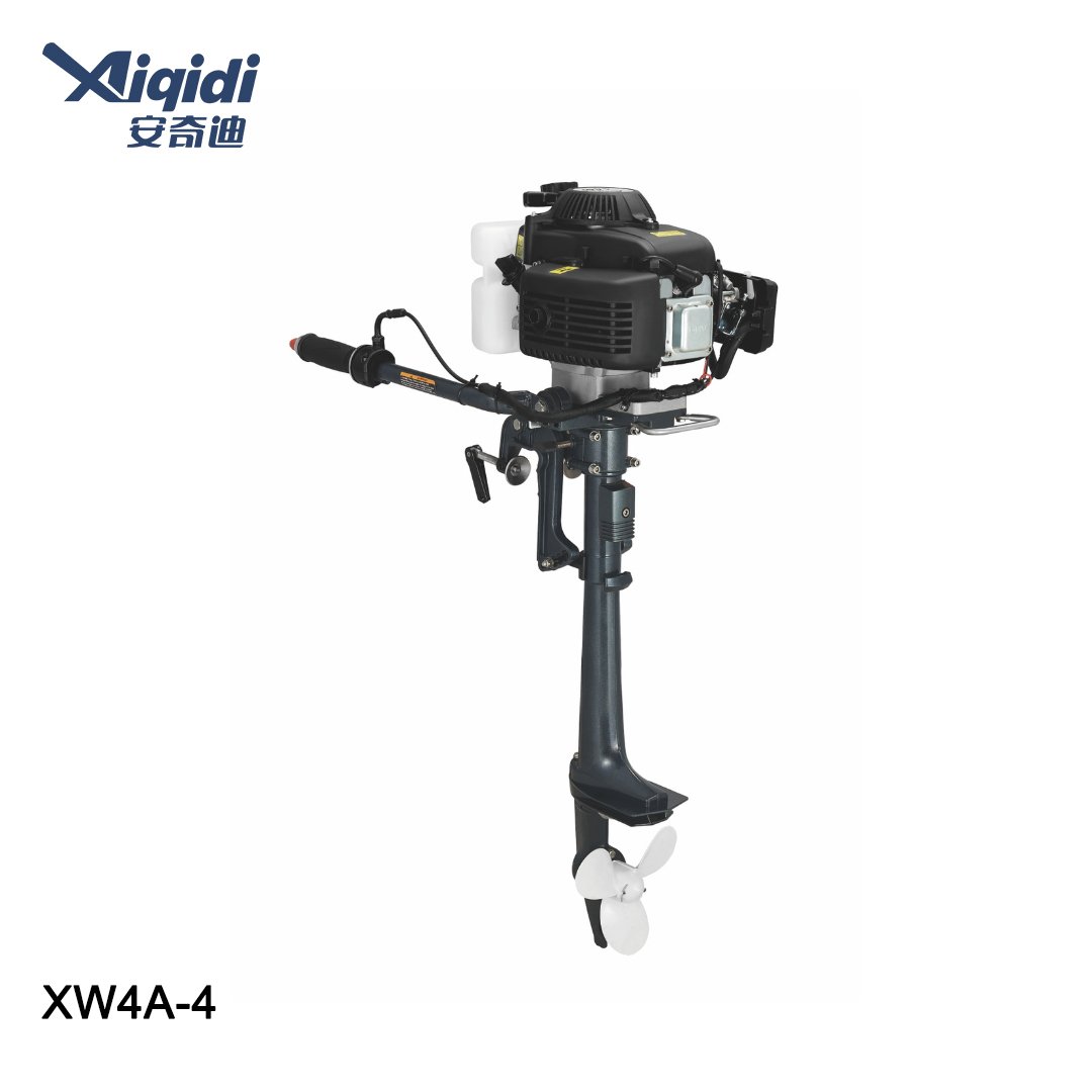AIQIDI Air-cooled Outboard Motor 1.45KW Boat Engine 4-Stroke Outboard Engine XW4A-4