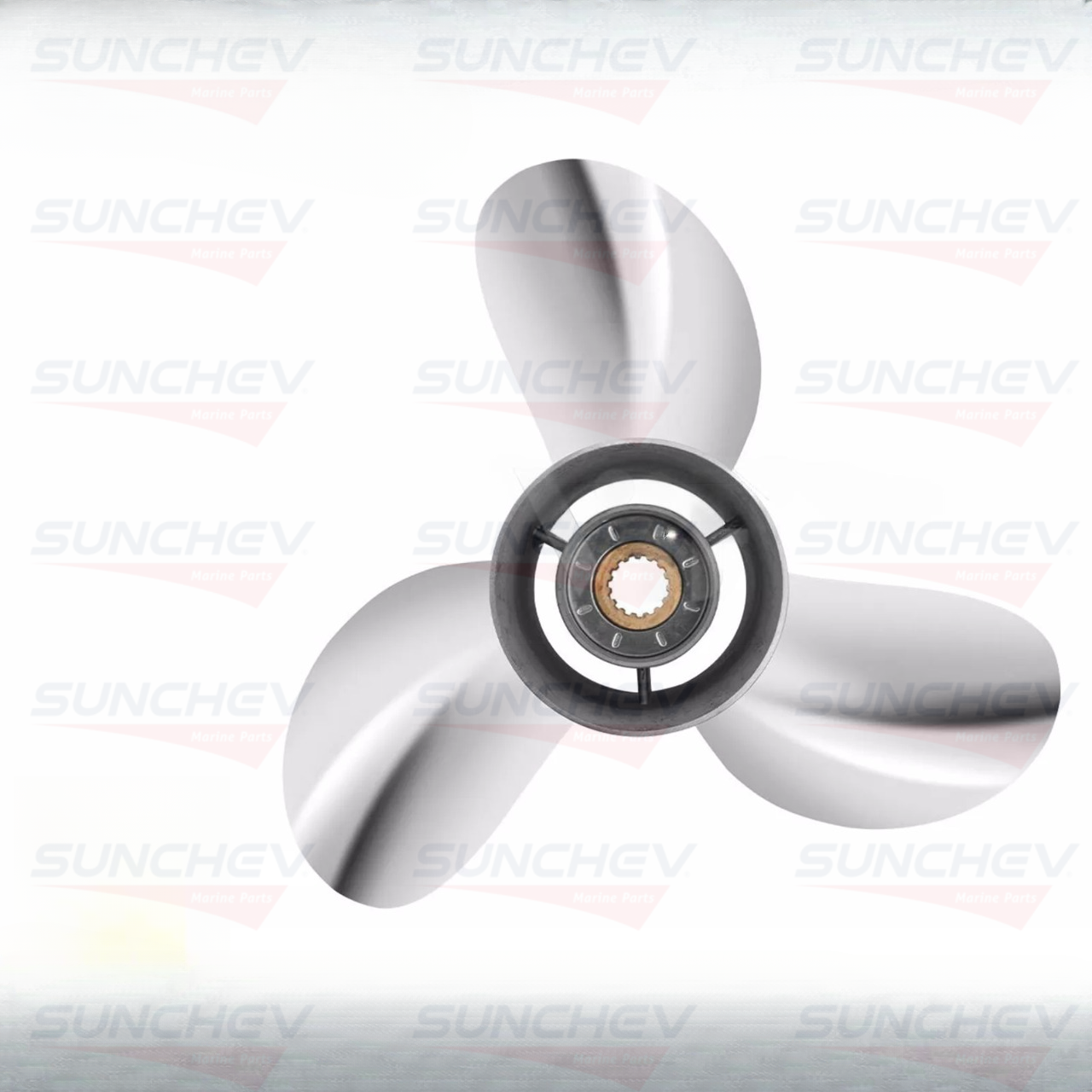 SUNCHEV Boat Motor Spare Parts Stainless Steel Propeller for Yamaha Outboard Engine 13 X 17 50-130HP 688-45930-02 688-45970-03