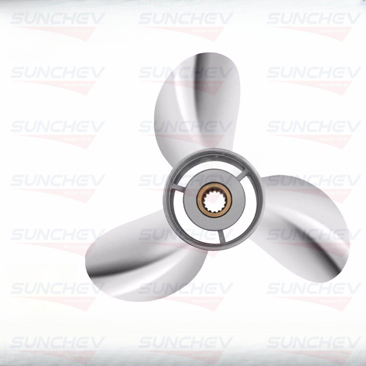 SUNCHEV Boat Motor Spare Parts Stainless Steel Propeller for Yamaha Outboard Engine 13 X 17 50-130HP 688-45930-02 688-45970-03