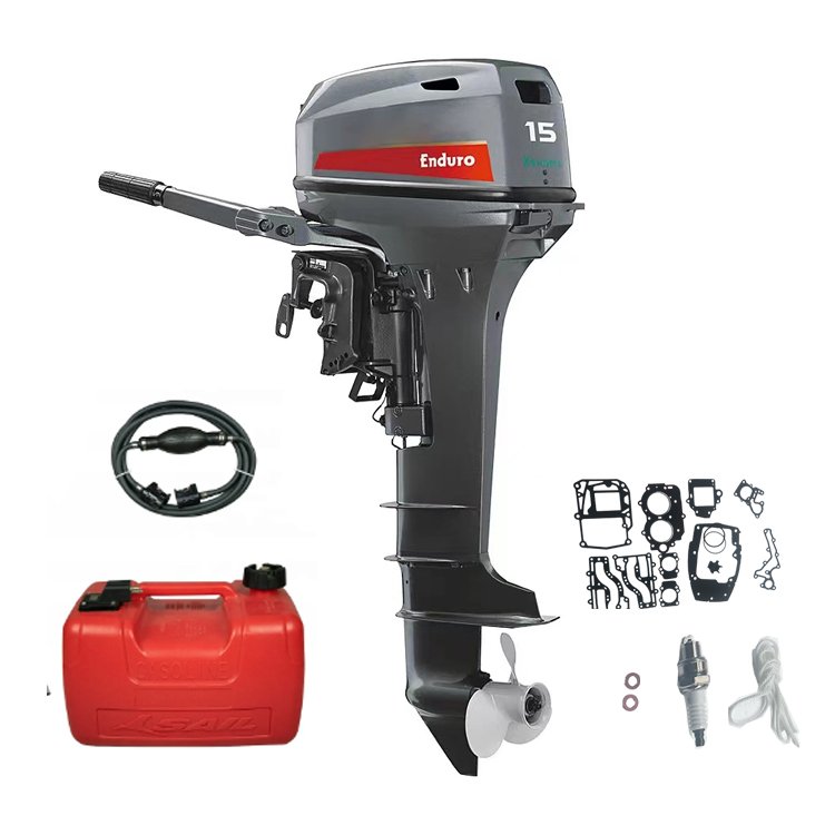 2024 Hot Selling 2 Stroke 15hp 6b4 Boat Engine Yamahas Manual Tilt Gasoline Outboard Engine Boat Motor