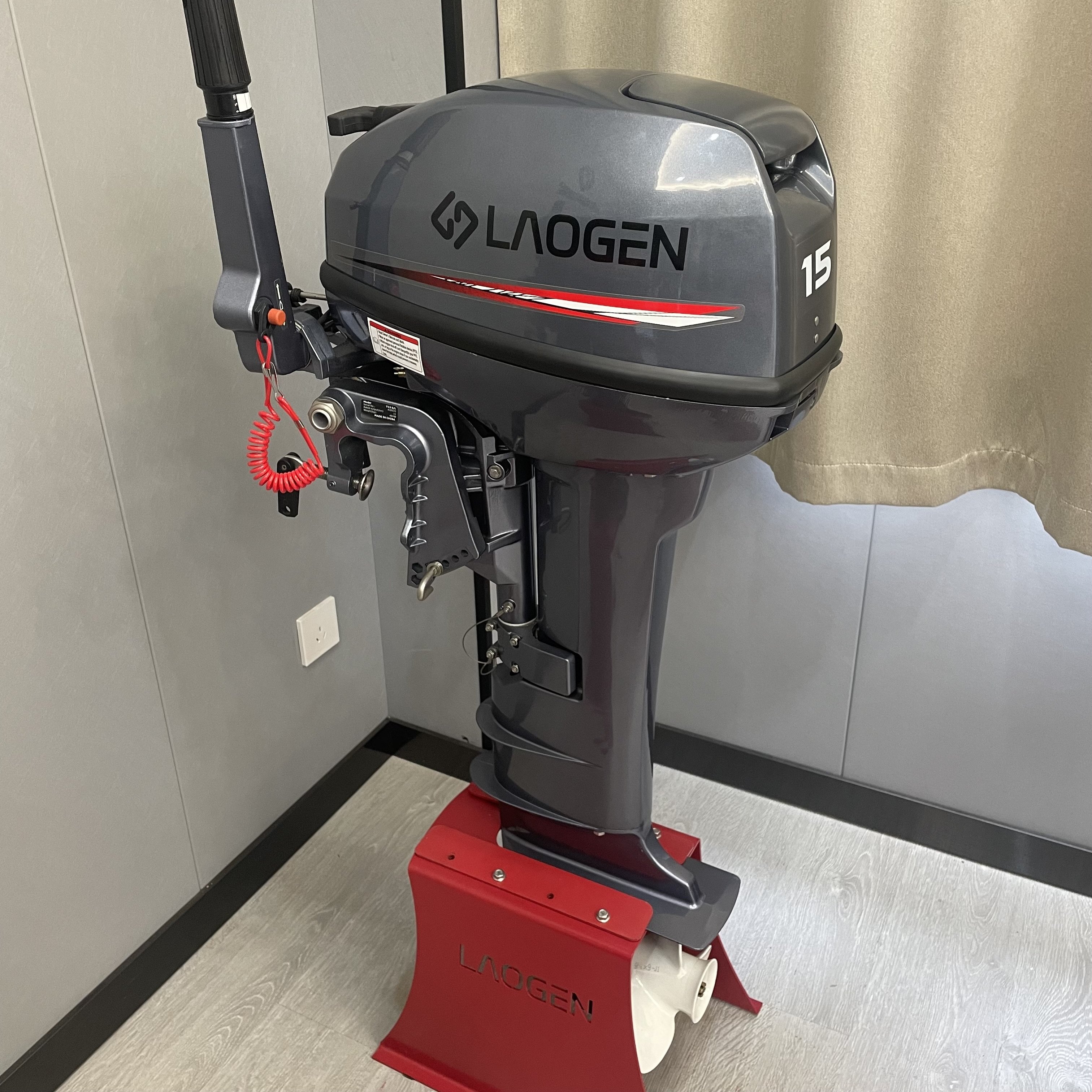 Laogen 2 Stroke Outboard Motor 15hp Outboard Motor 9.9 Boat Outboard Engine Match Yamaha 15F 9.9F Out Board Boat Motors