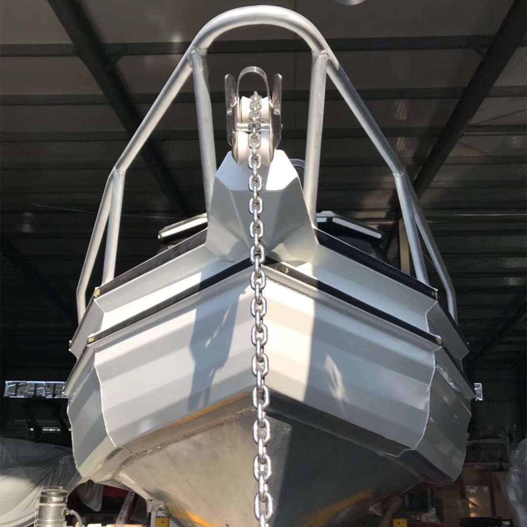 Factory Direct Sale 750 Rear Racked Aluminum Pontoon Fishing Boat With Engine Combo Set for Outdoor Usage