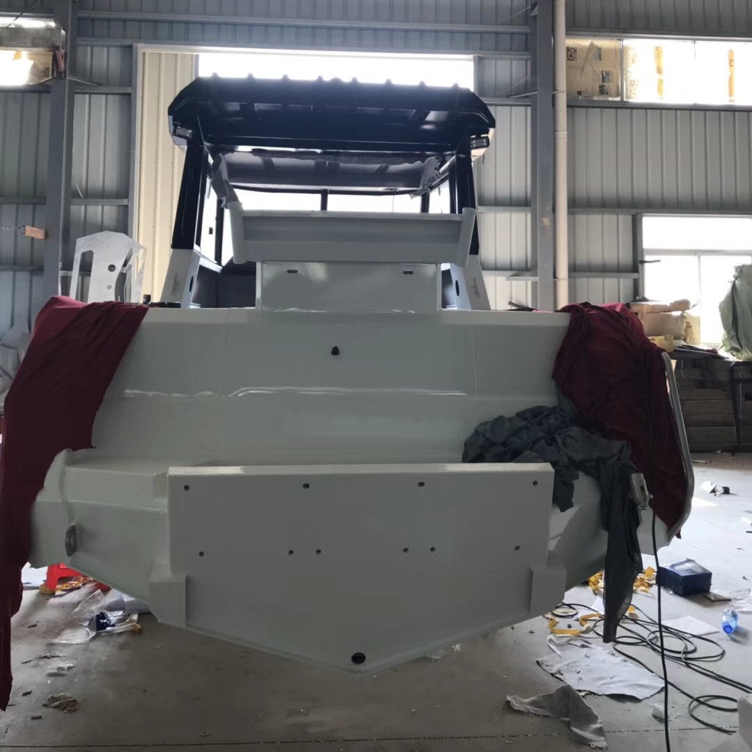 Factory Direct Sale 750 Rear Racked Aluminum Pontoon Fishing Boat With Engine Combo Set for Outdoor Usage