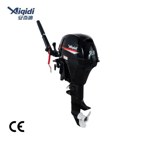 Motor maritimo AIQIDI 9.9HP F9.9 4T com controle traseiro/dianteiro, motores de popa de dois cilindros com certificacoes CE