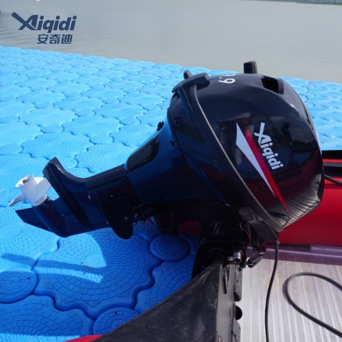 Motor maritimo AIQIDI 9.9HP F9.9 4T com controle traseiro/dianteiro, motores de popa de dois cilindros com certificacoes CE