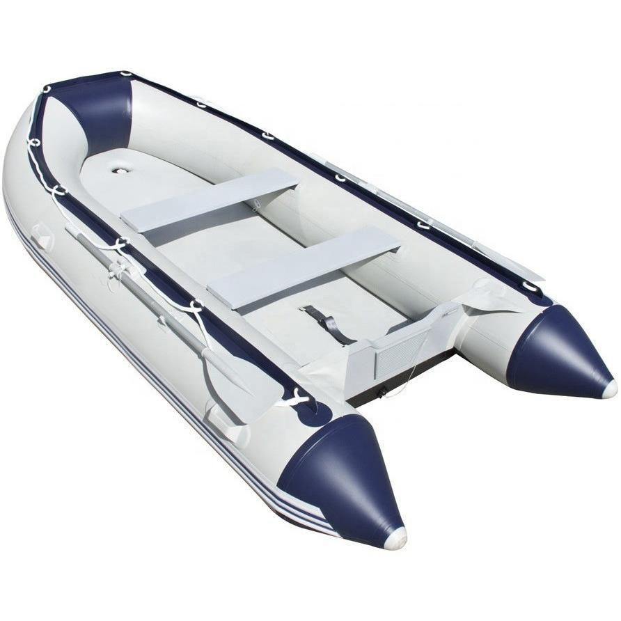 China Factory High Quality Yacht PVC/ Hypalon Inflatable Boat Alu RIB Fishing Boat Rigid Aluminum with Outboard Engine & Oars