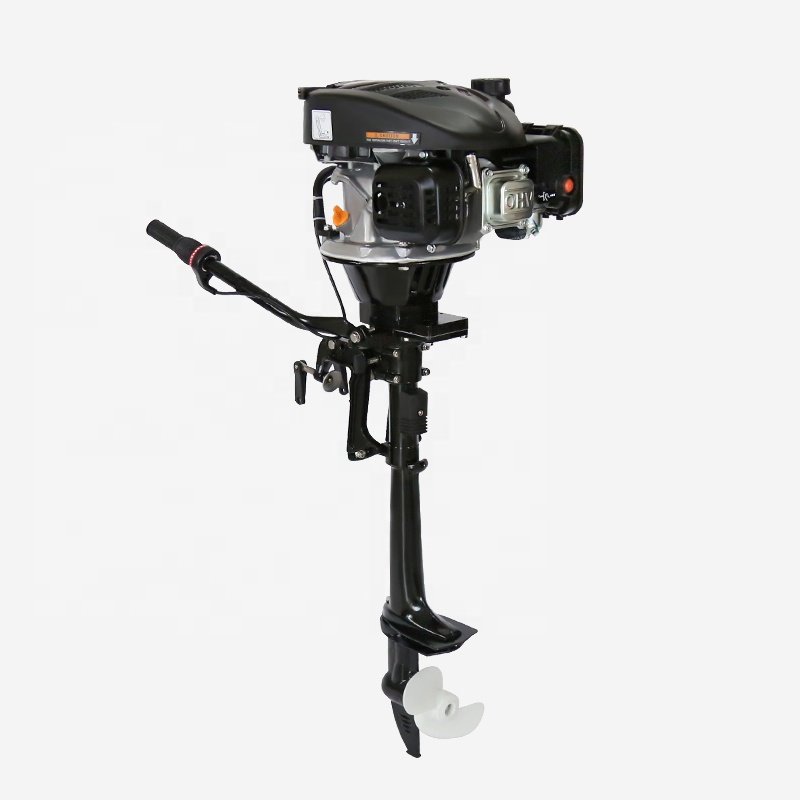 Gasoline Engine Hangkai 4 Stroke 5HP 6HP Air Cooling Mini Jet Boat Outboard Engine 4 Stroke Outboard Motor