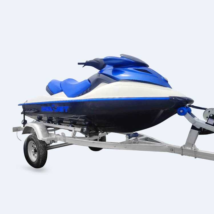 Jet Ski 3-Person Wave Boat with 4 Stroke Engine Fiberglass Motorboat 1400cc Capacity