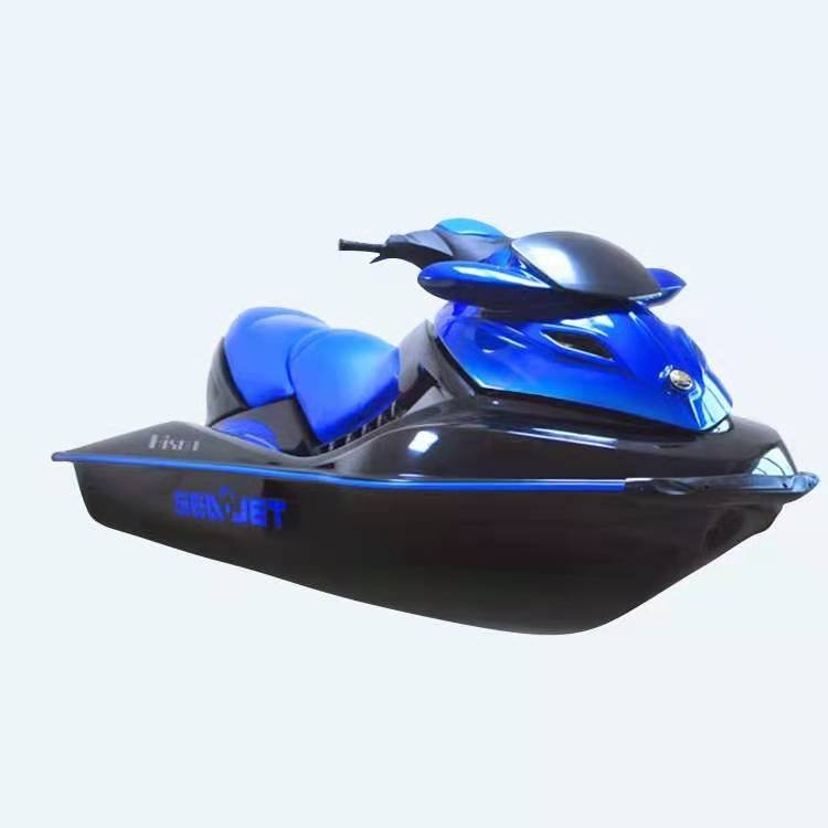 Jet Ski 3-Person Wave Boat with 4 Stroke Engine Fiberglass Motorboat 1400cc Capacity