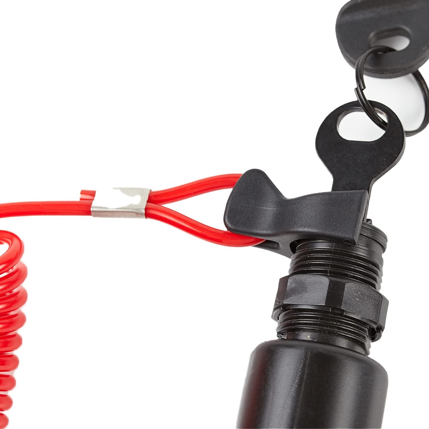 Ignition Switch & Key Assembly with Safety Lanyard, for OMC Johnson Evinrude 40-200HP 175974 5005801 Outboard Motor
