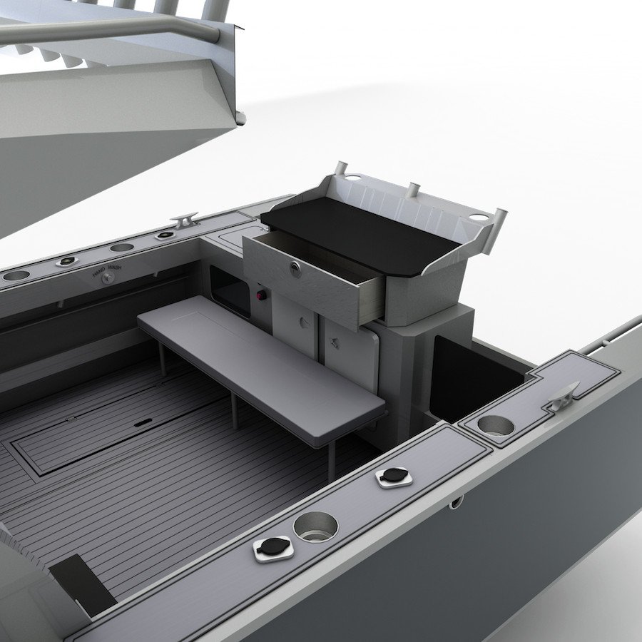 2023 Kinocean Luxury Design Aluminum Yacht Cabin Boat Fishing Vessel for Commercial