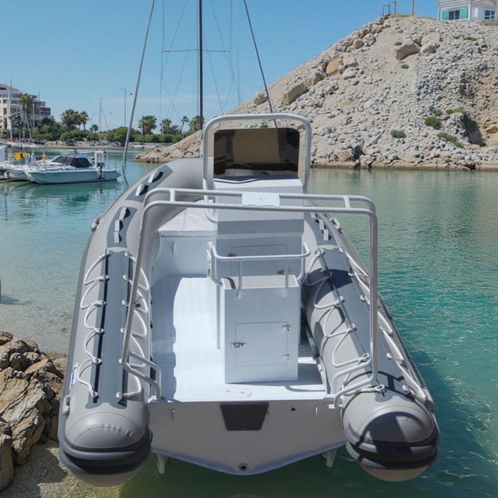 Center Console Aluminum Hull RIB Inflatable Dinghy Outboard Engine Type Rowing Boat for Sale