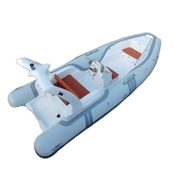 Luxury 5.8m/19ft Hypalon Boat Rigid Rib with Packraft PVC and Fiberglass Material Comes with Engine for Outdoor Use