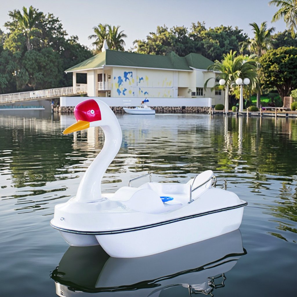 7-Person Speed Pedal Rowing Boat with Outboard Engine Inflatable Pontoon Fishing Water Play Equipment Combo Set Offered