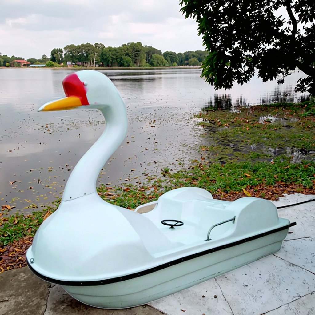 7-Person Speed Pedal Rowing Boat with Outboard Engine Inflatable Pontoon Fishing Water Play Equipment Combo Set Offered