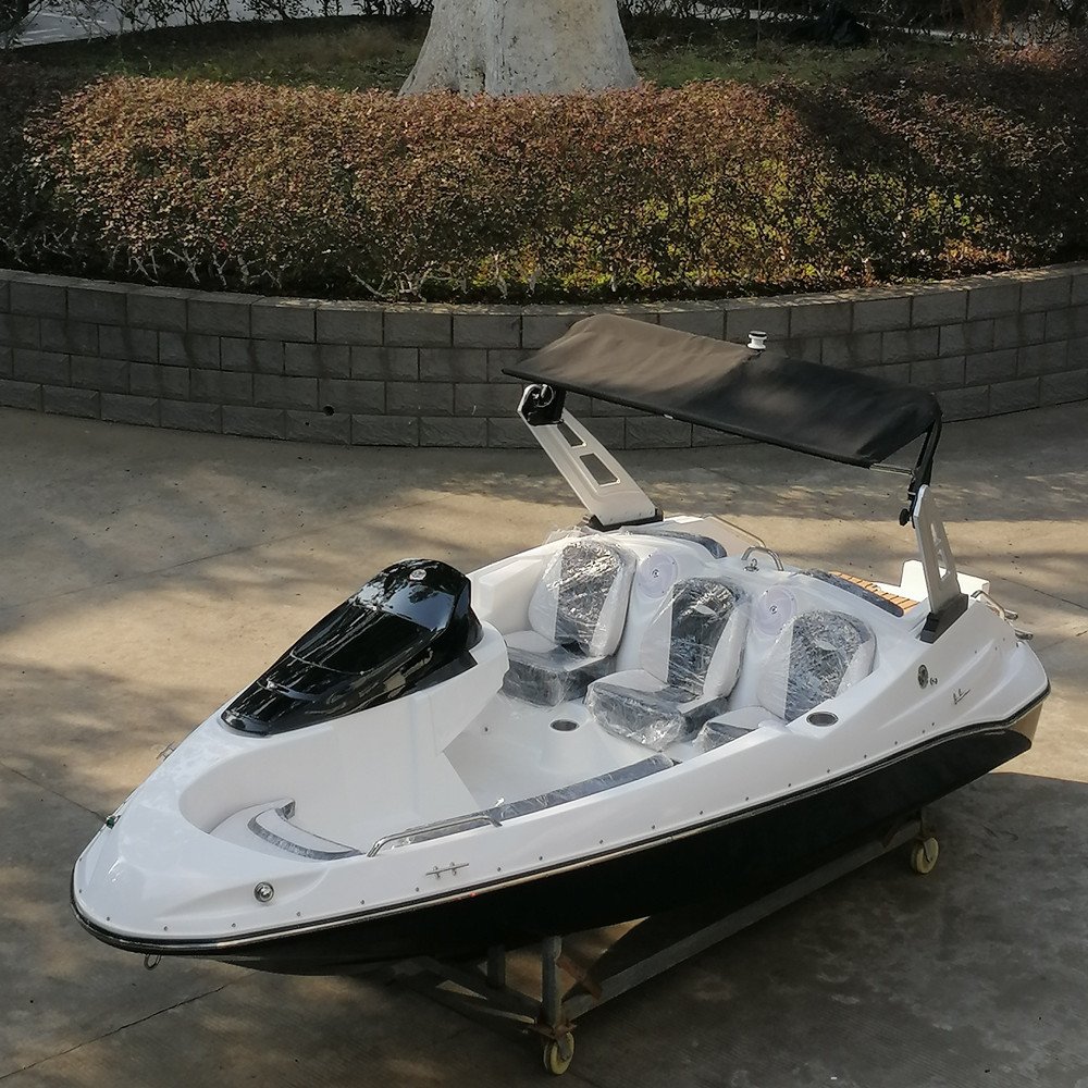 Luxury 15Ft 6 Person Speed Boat Design 6 Person Leisure 4.8M High End Flooring Design Outboard Engine Mini Yacht for Sale