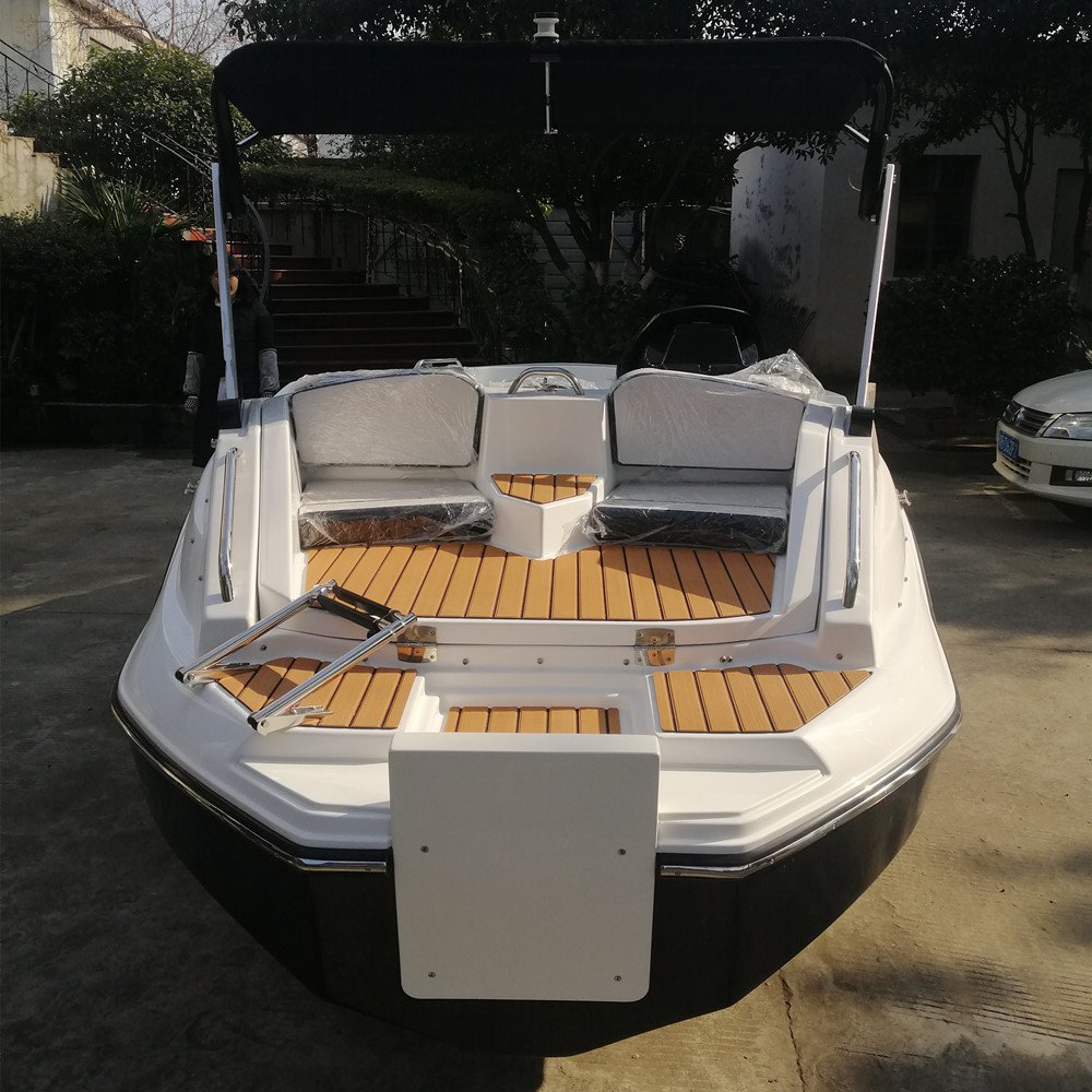 Luxury 15Ft 6 Person Speed Boat Design 6 Person Leisure 4.8M High End Flooring Design Outboard Engine Mini Yacht for Sale