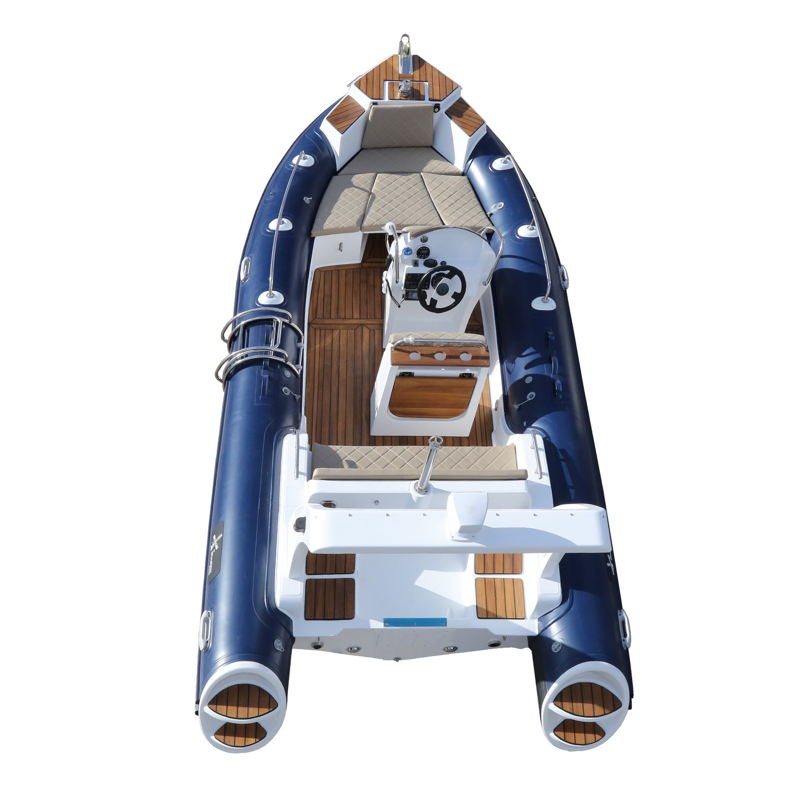CE Certified Double Hull Racing Motor Boat RIB600 PVC Hypalon Inflatable Fiberglass Fishing Rib Drifting Outdoor Activity Engine