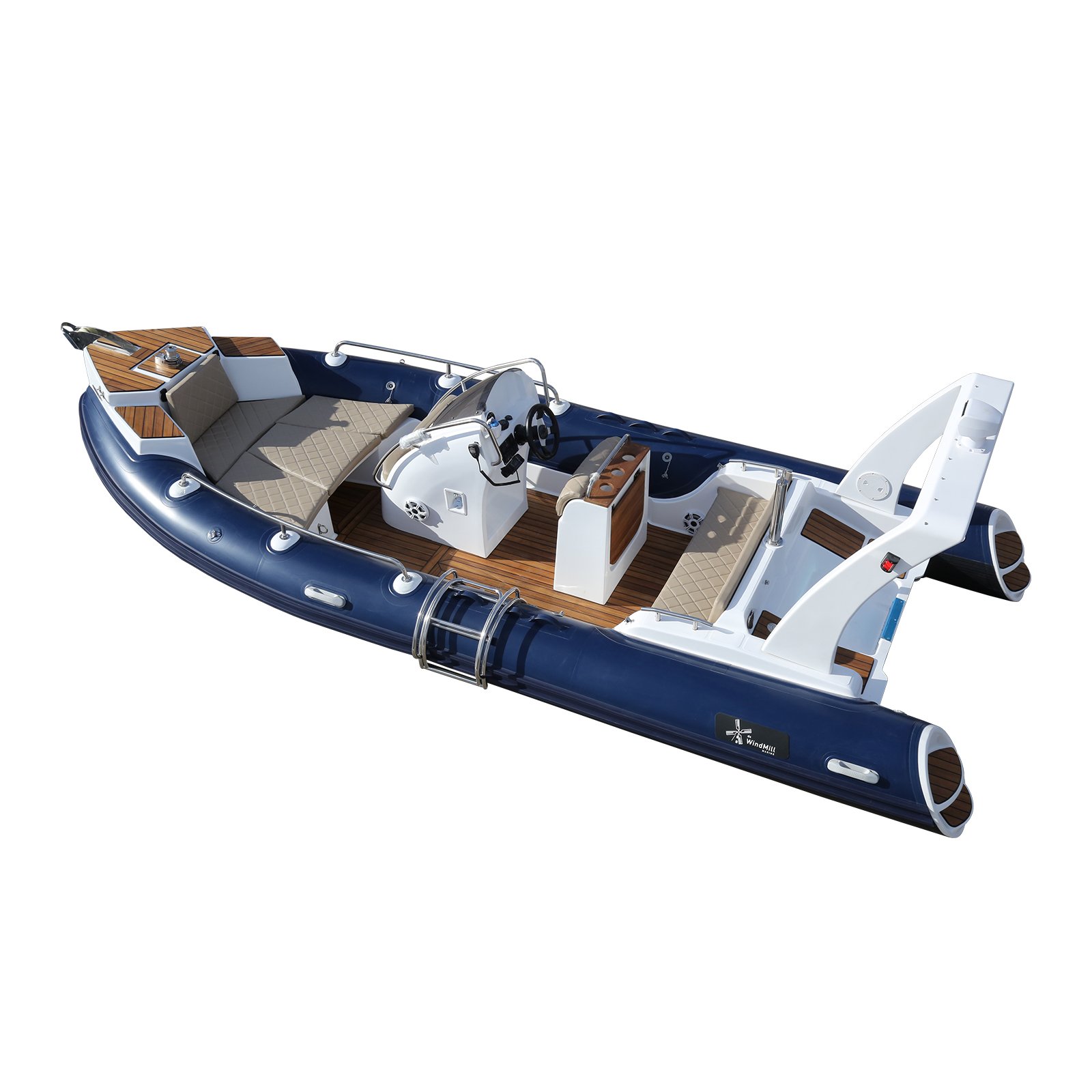 CE Certified Double Hull Racing Motor Boat RIB600 PVC Hypalon Inflatable Fiberglass Fishing Rib Drifting Outdoor Activity Engine