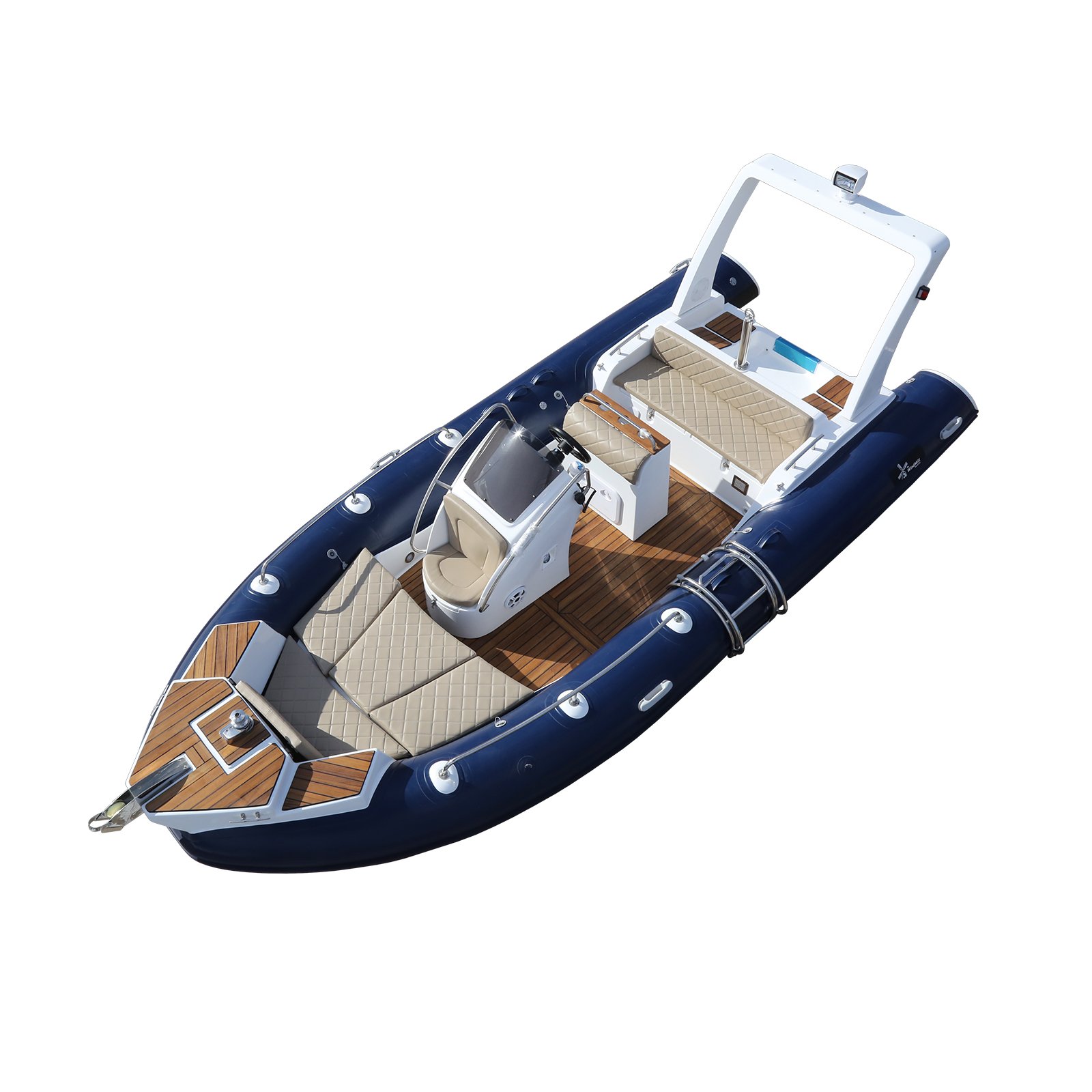 CE Certified Double Hull Racing Motor Boat RIB600 PVC Hypalon Inflatable Fiberglass Fishing Rib Drifting Outdoor Activity Engine