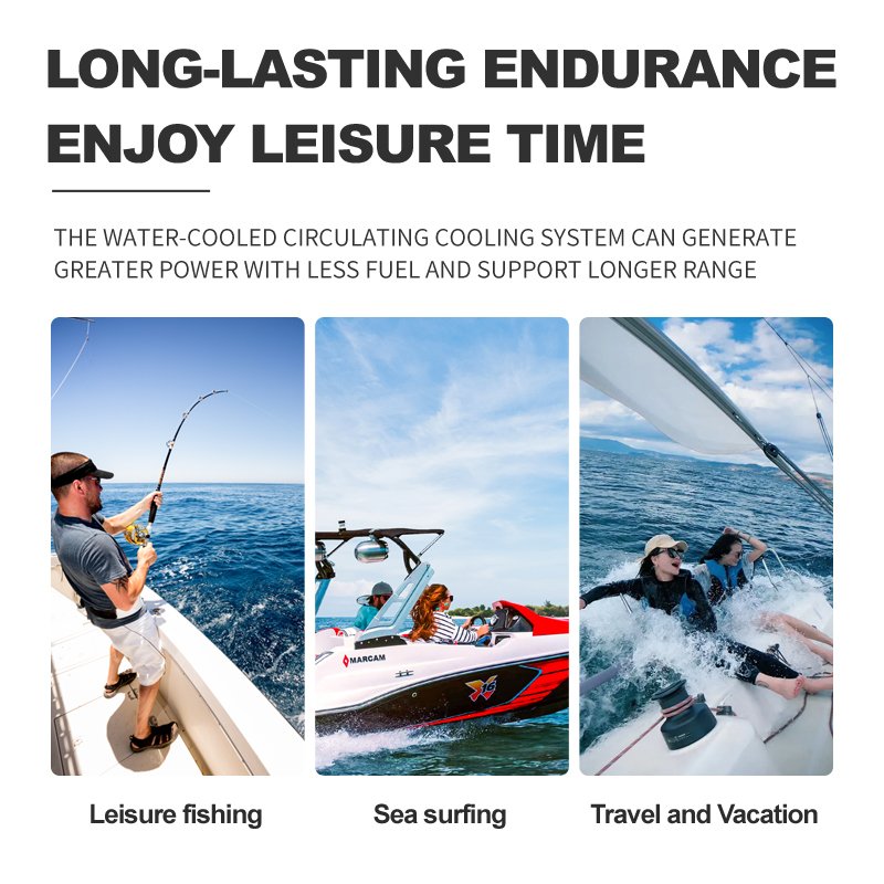 20hp 4-Stroke Outboard Motor Fuel-Efficient Lightweight Quiet Engine for Fishing/Recreational Boats Diesel Engine Type Electric