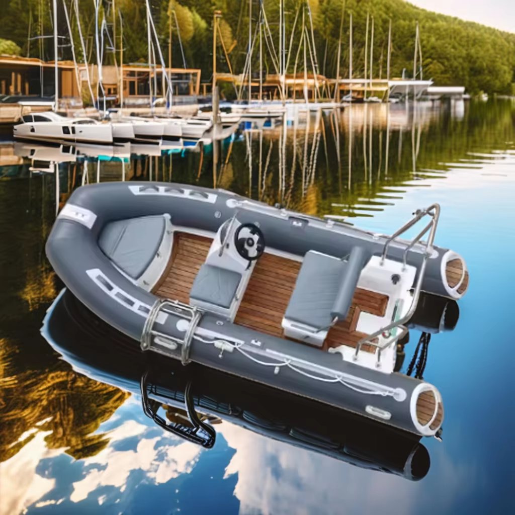 China RIB 390 Rib Hypalon Inflatable Recreational Boat with Outboard Engine