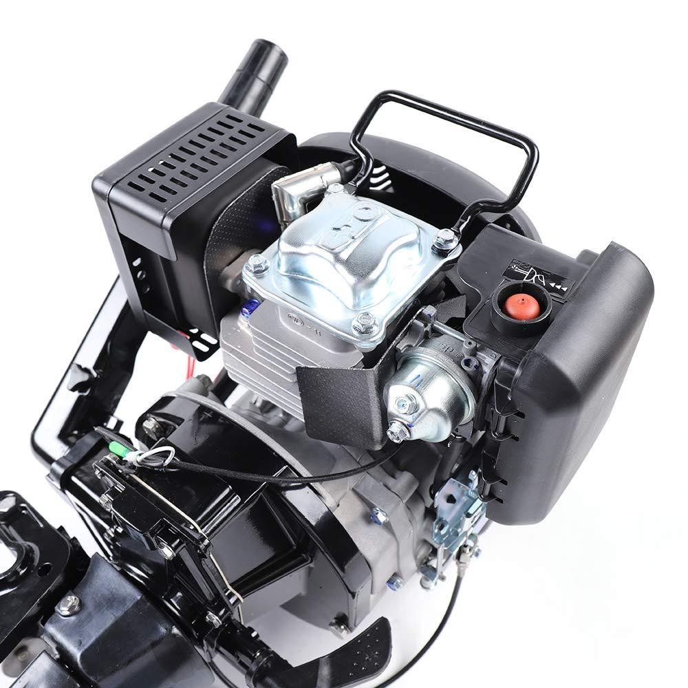HANGKAI 6HP 4-Stroke Outboard Motor 140CC Fishing Boat Engine Air Cooling Outboard Engine