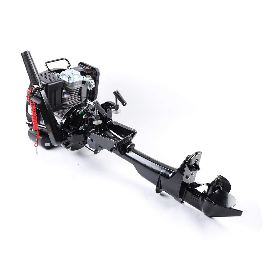 HANGKAI 6HP 4-Stroke Outboard Motor 140CC Fishing Boat Engine Air Cooling Outboard Engine