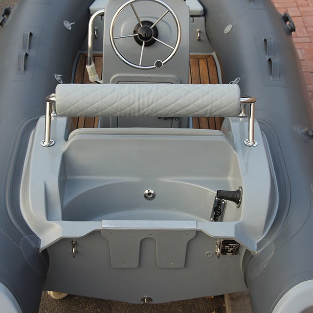 UK Customized 13ft Rib Boat Fiberglass V-Hull Ribs Boat Outboard Engine 6 Person