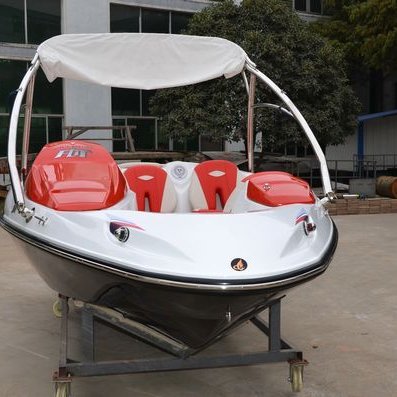 4 Persons Outboard Engine Fiberglass CE Certification Boat