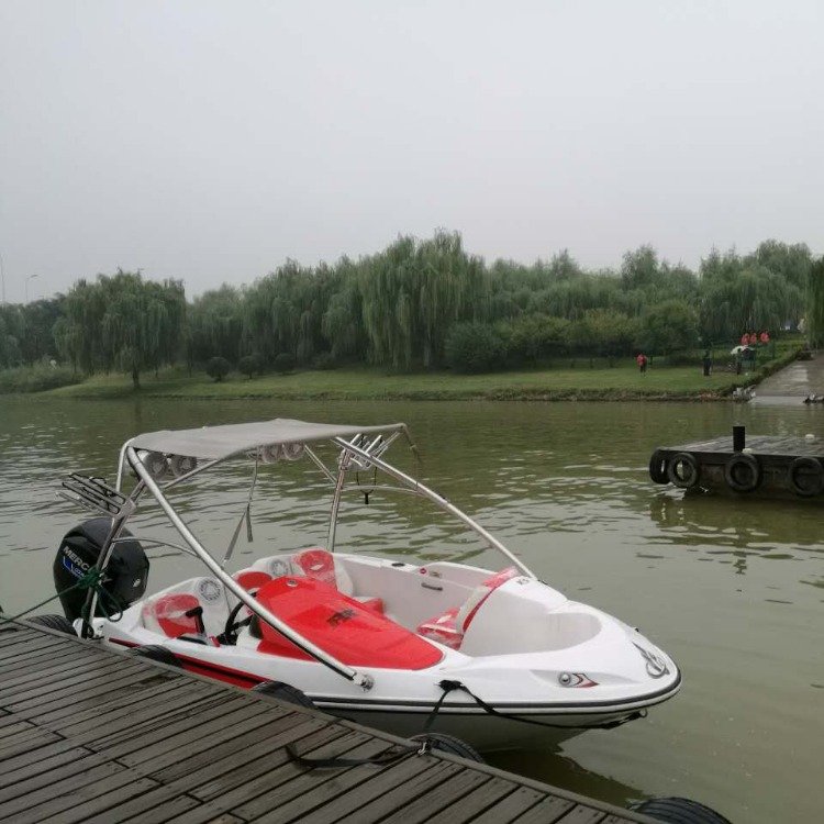 4 Persons Outboard Engine Fiberglass CE Certification Boat