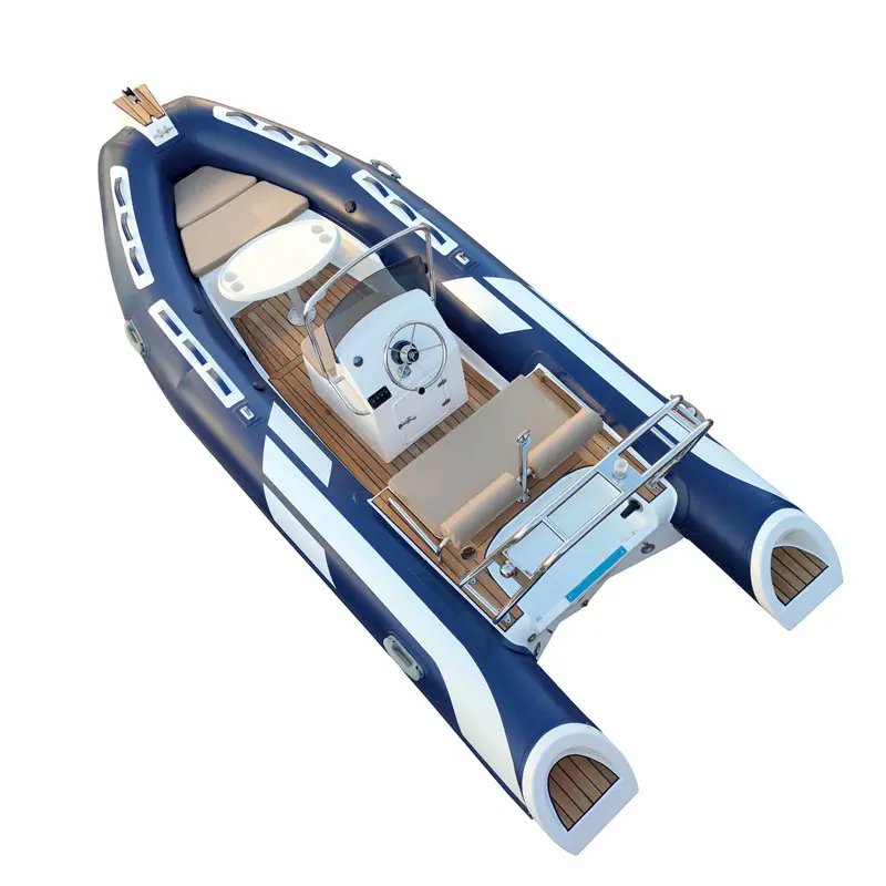 4.8m Deep V Hypalon RIB Inflatable Rigid Boat with Outboard Engine 16ft RIB Inflatable Boats