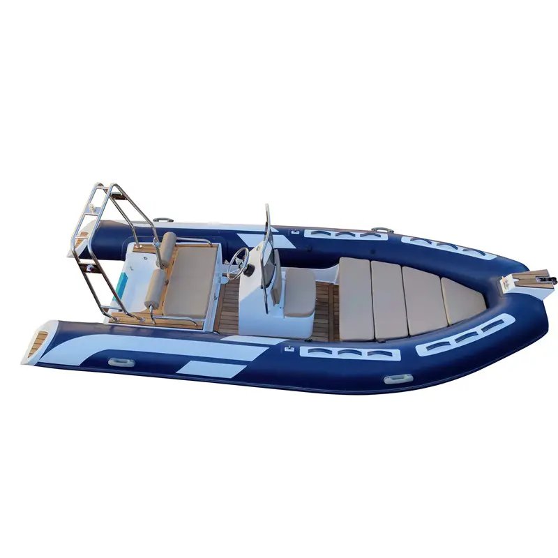 4.8m Deep V Hypalon RIB Inflatable Rigid Boat with Outboard Engine 16ft RIB Inflatable Boats