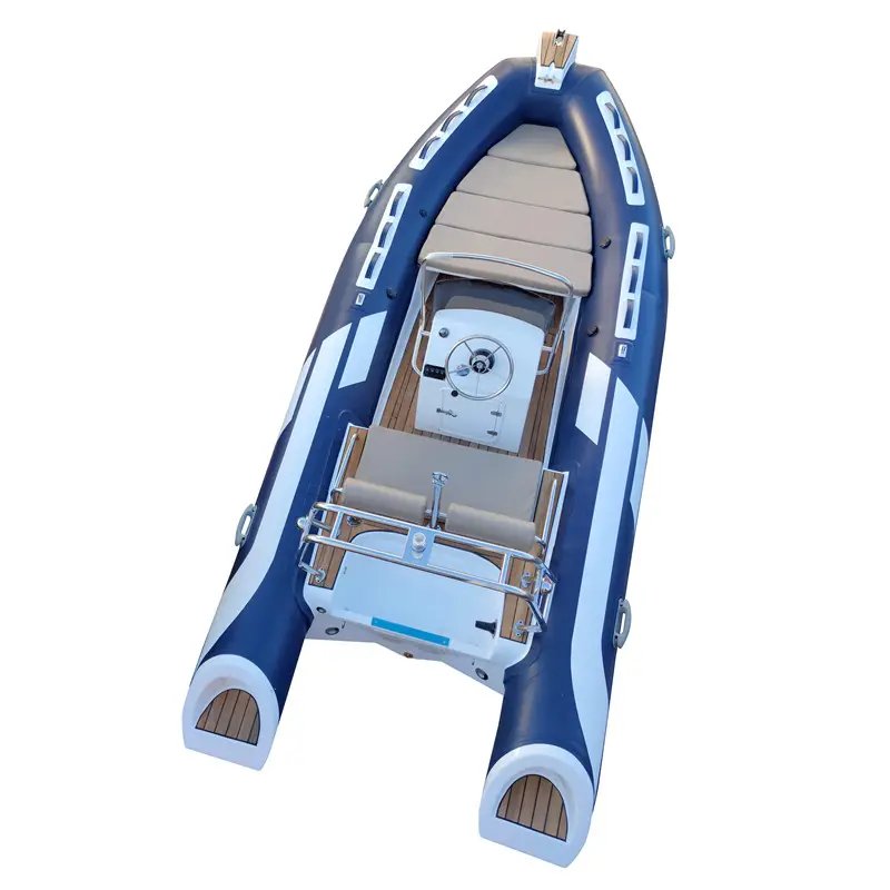 4.8m Deep V Hypalon RIB Inflatable Rigid Boat with Outboard Engine 16ft RIB Inflatable Boats