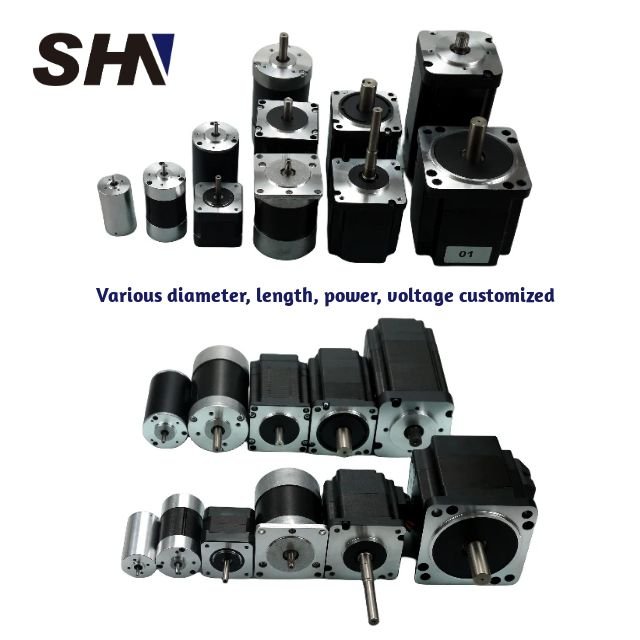 High Torque 130mm 24V 48V 310V 1000W 2000W 2500W 3000rpm 8 Poles BLDC Brushless DC Motoe For Boats