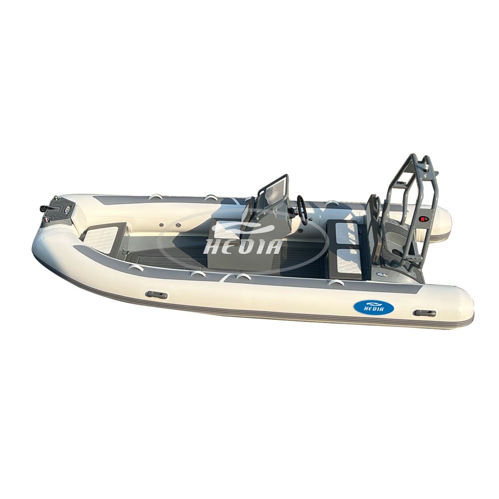 Hedia 16 Feet Luxury Sport Rigid Aluminum Hull Inflatable Boat 4.8m Hypalon Rib 480 Outboard Engine New for Fishing