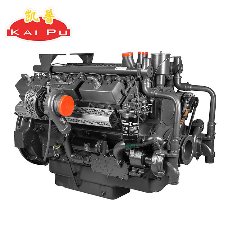 KAI-PU ISO Turbocharged Single Cylinder Diesel Outboard Engine Water-Cooled with Electric Start Boating Farming New Condition