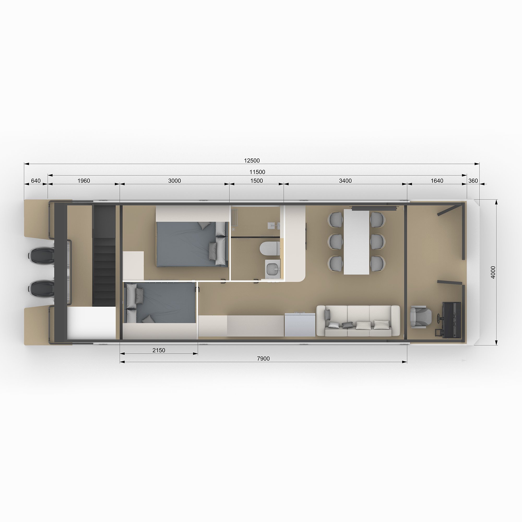 Luxury Floating House Boat with Outboard Engine Luxury Floating Hotel Luxury Yacht Made in China Aluminum Houseboat Pontoon Boat