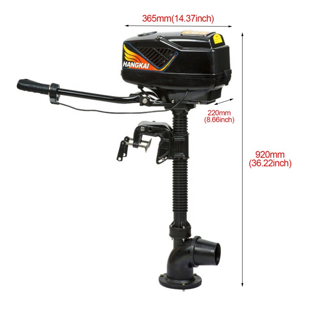 HANGKAI Jet Pump Powered 1000W 48V Brushless Electric Boat Engine Outboard Motor De Barco