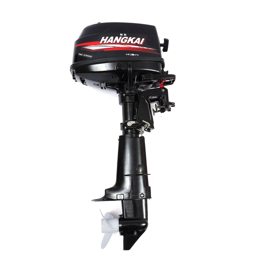 HANGKAI 6hp 2 Stroke Outboard Engine Petrol Boat Engine, Fishing Boat Outboard Motor