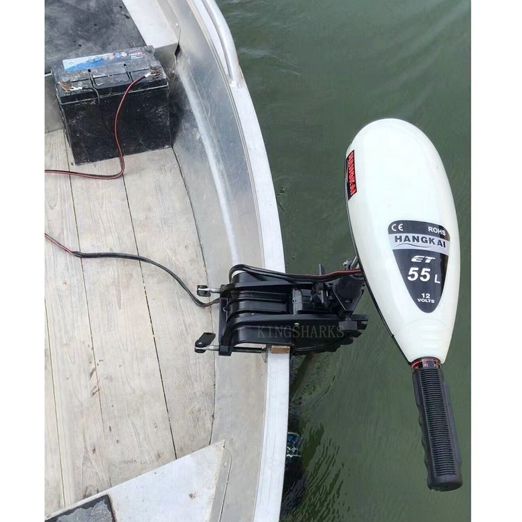 Hangkai 12V 46A 552W 45S Electric Boat Motor High Quality Inflatable Fishing Boat Electric Outboard Motor Boat Engine