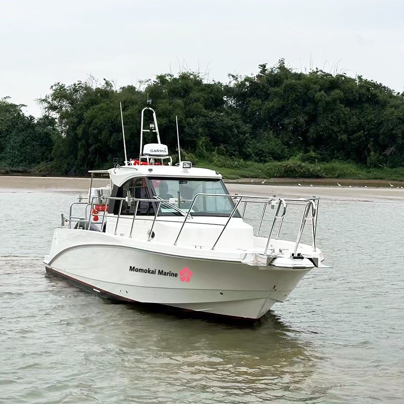 36ft Walk Around Full Cabin Fishing Boat Fiberglass Hull Deep V Leisure Yacht with Double 300HP Engine