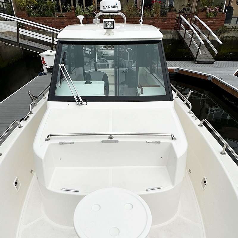 36ft Walk Around Full Cabin Fishing Boat Fiberglass Hull Deep V Leisure Yacht with Double 300HP Engine
